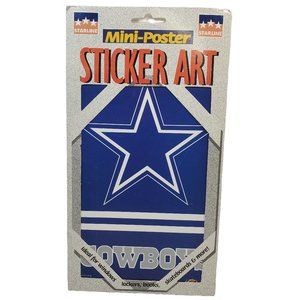 Vintage Football 1998 Dallas Cowboys Mini Poster Sticker